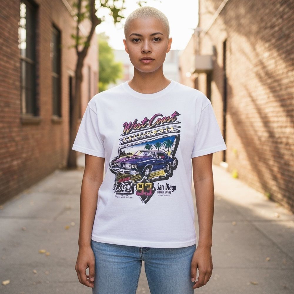 Brandy Melville Women's M Vintage California Graphic T-Shirt White